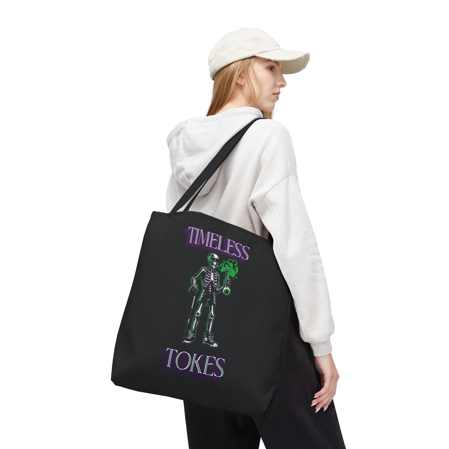 Tote Bag - Timeless Tokes Skeleton Weed Lover Design