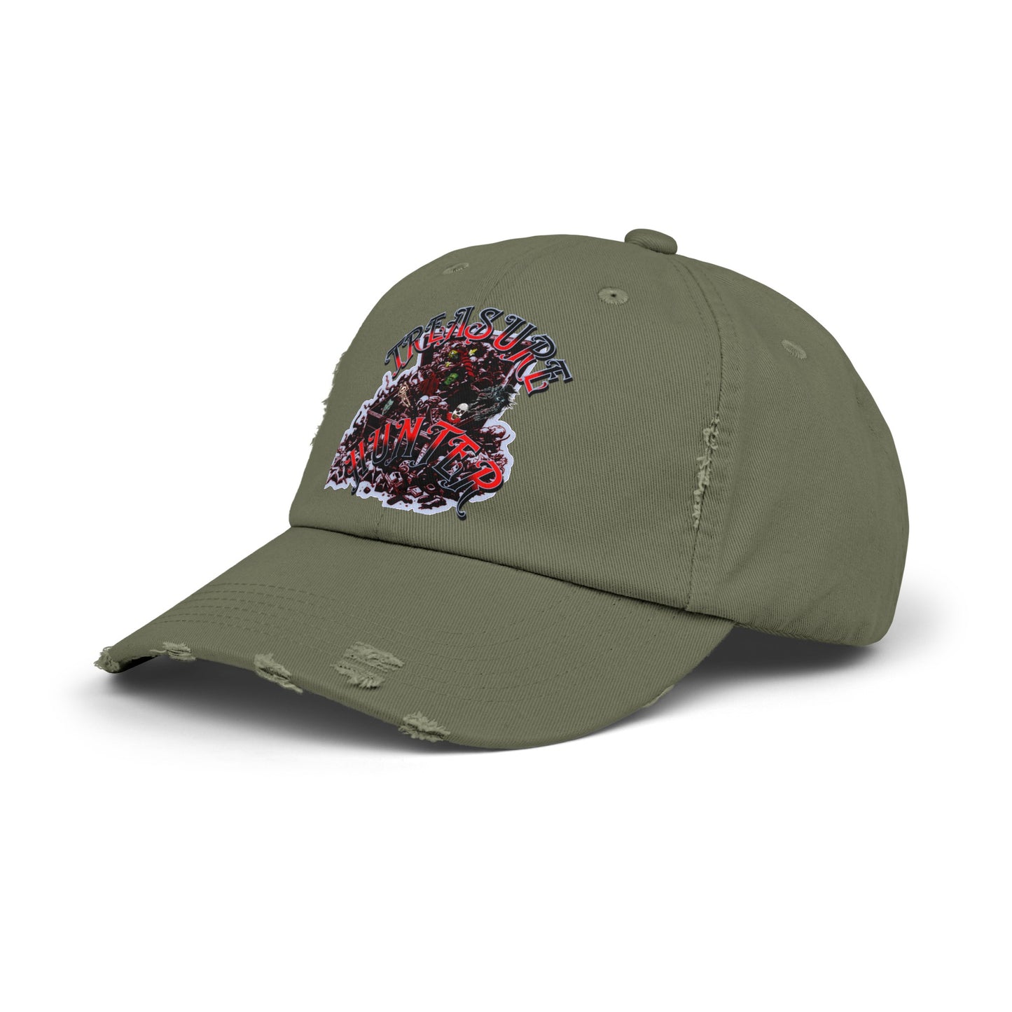 Treasure Hunter Horror Collector Unisex Distressed Cap Fun Convention Toy Show Hat
