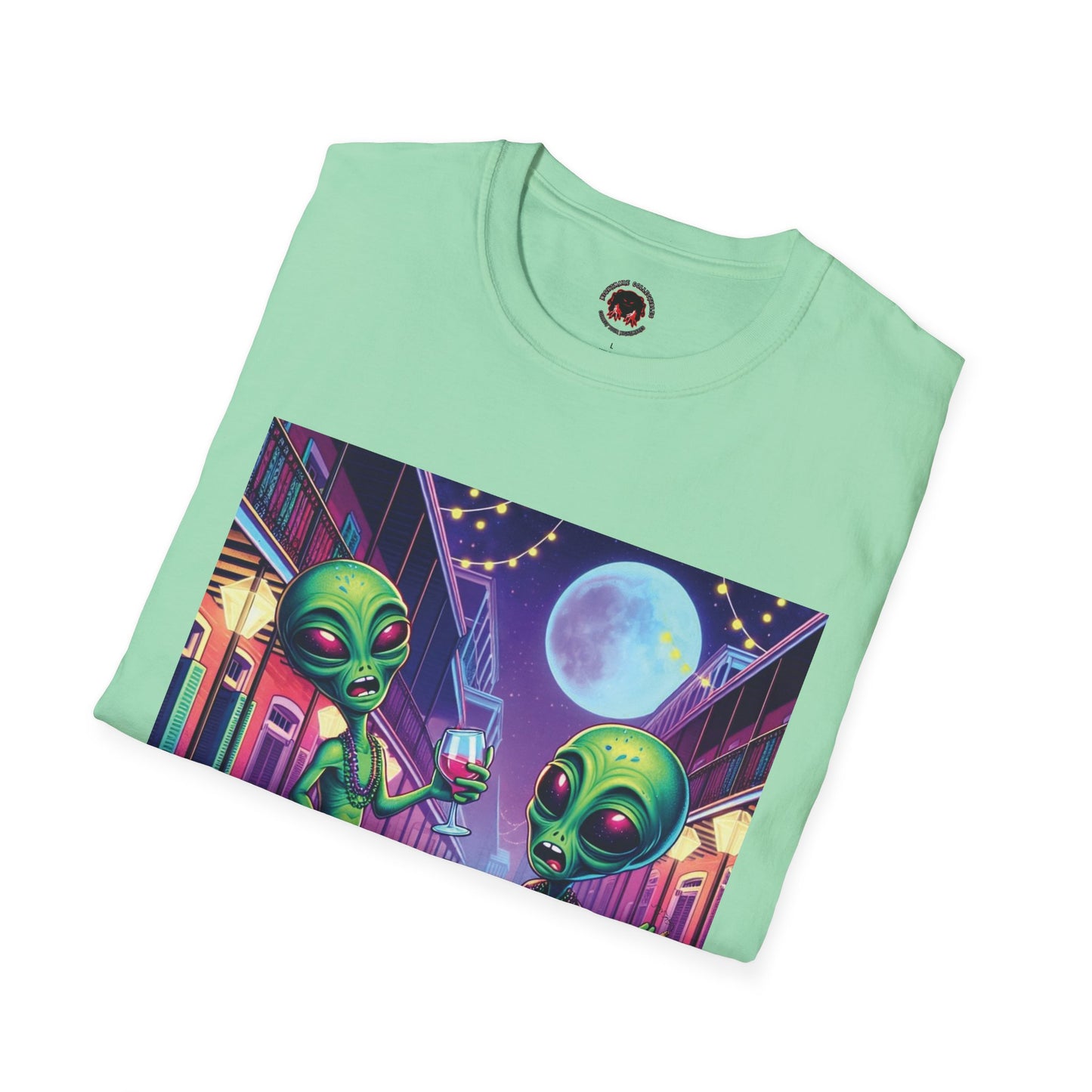Alien Party Unisex T-Shirt - Party Like It's 2099 Design