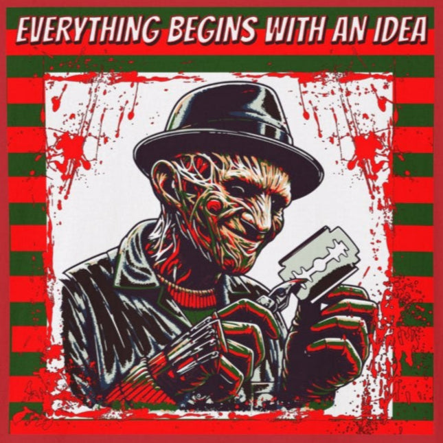 Horrorvational - Everything Starts With An Idea Unisex Softstyle T-Shirt Scary Fun