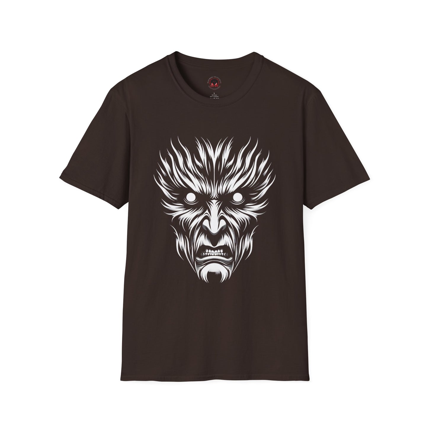 Shadow Figure Unisex T-Shirt - Sinister Face Design