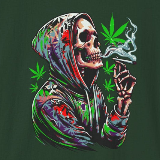 Skeleton Hoodie T-Shirt - Deep Thought 420
