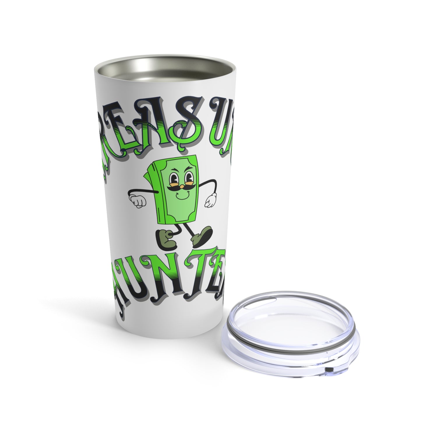 Walking Money Stack Treasure Hunter Tumbler 20oz Funny Money