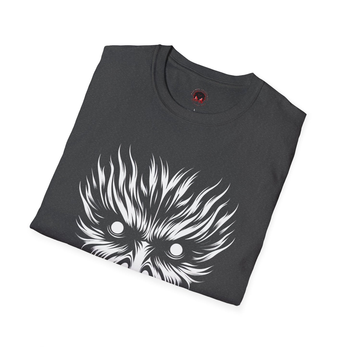 Shadow Figure Unisex T-Shirt - Sinister Face Design