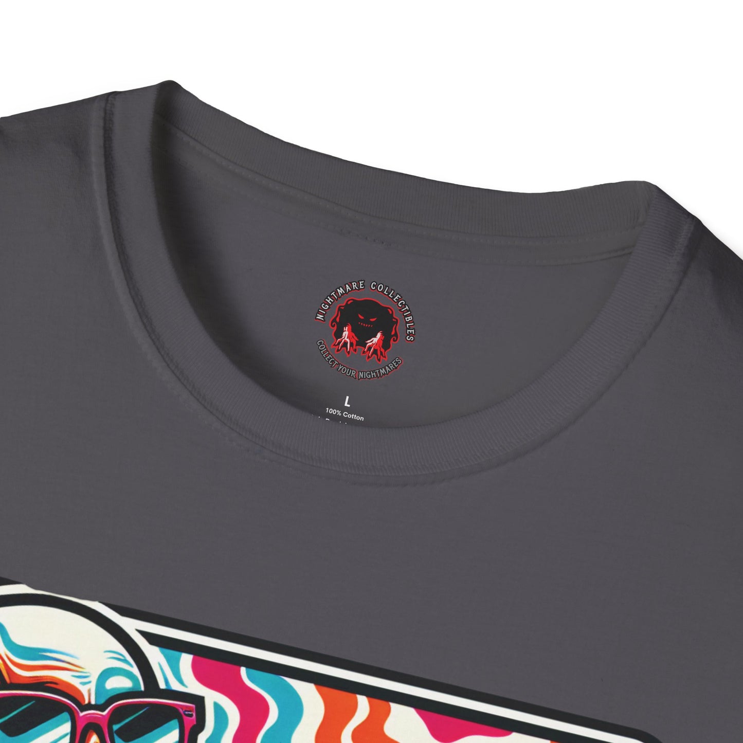 Trippy Skeleton Softstyle T-Shirt - Beach Day Vibes