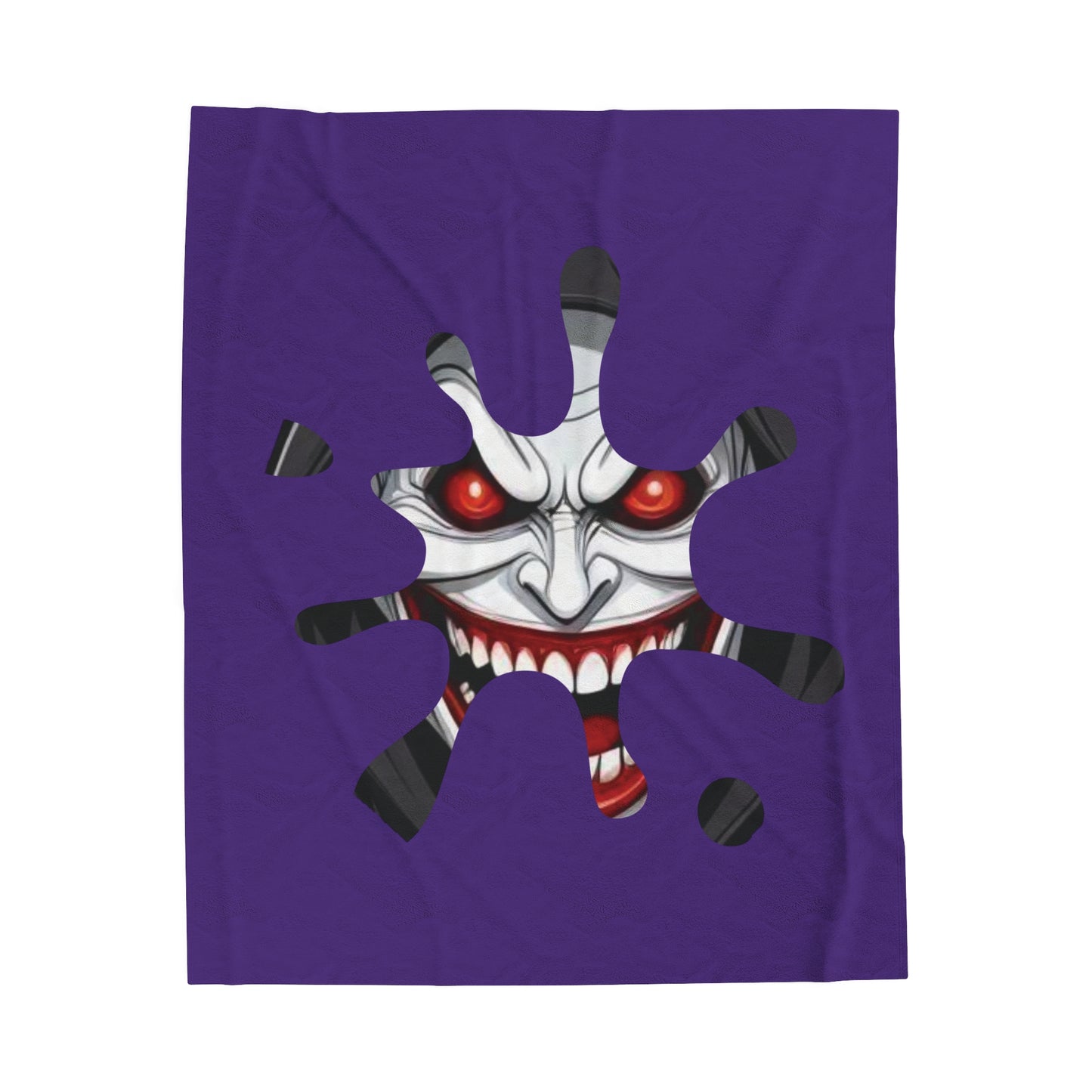 Plush Blanket - Joker Evil Smile Sinister Design
