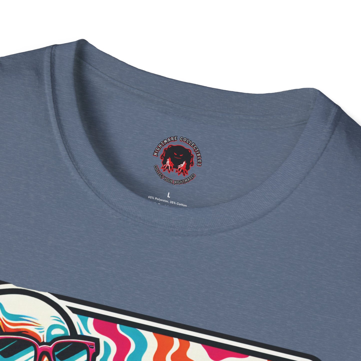 Trippy Skeleton Softstyle T-Shirt - Beach Day Vibes