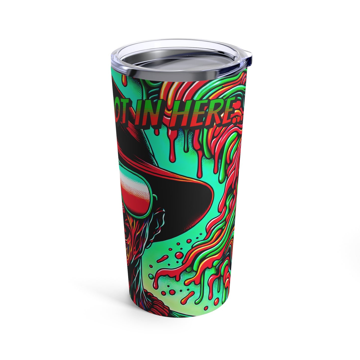 Horradelic It's Getting Hot In Here Freddy In Sunglasses Krueger Smiling Beach Outdoor Horror Nightmare On Elm St Tumbler 20oz Cup With Lid