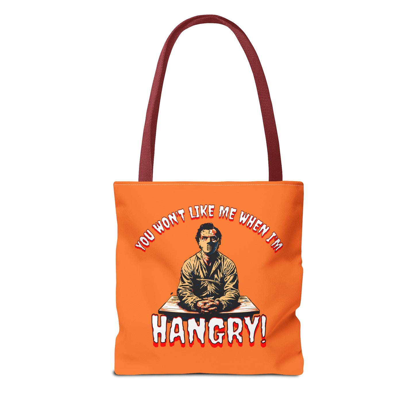You Wont Like Me When I'm Hangry Mental Patient Cannibal Hannibal Horror Lunch Beach Tote Bag (AOP)