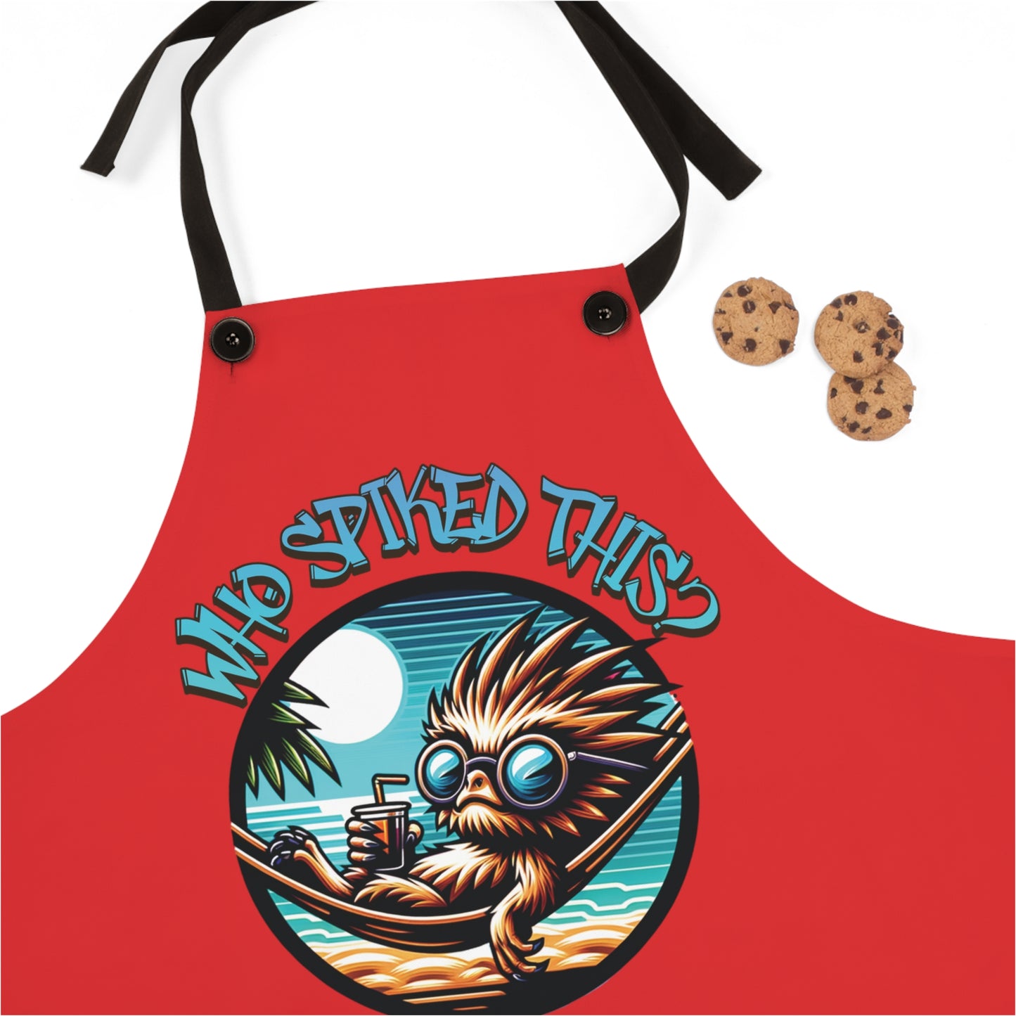 Summerween Who Spiked This? BBQ Cooking Apron (AOP)