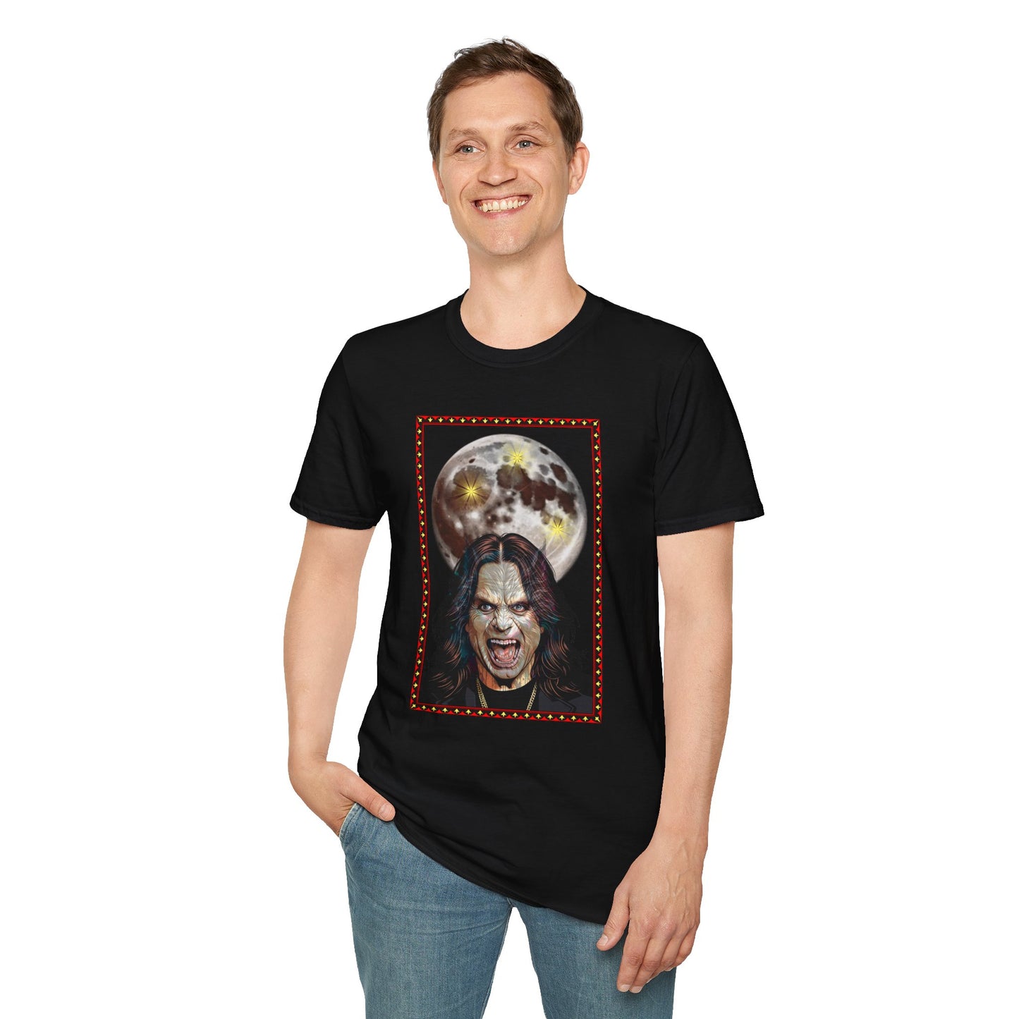 Ozzy Bark At The Moon Unisex T-Shirt - Werewolf Design