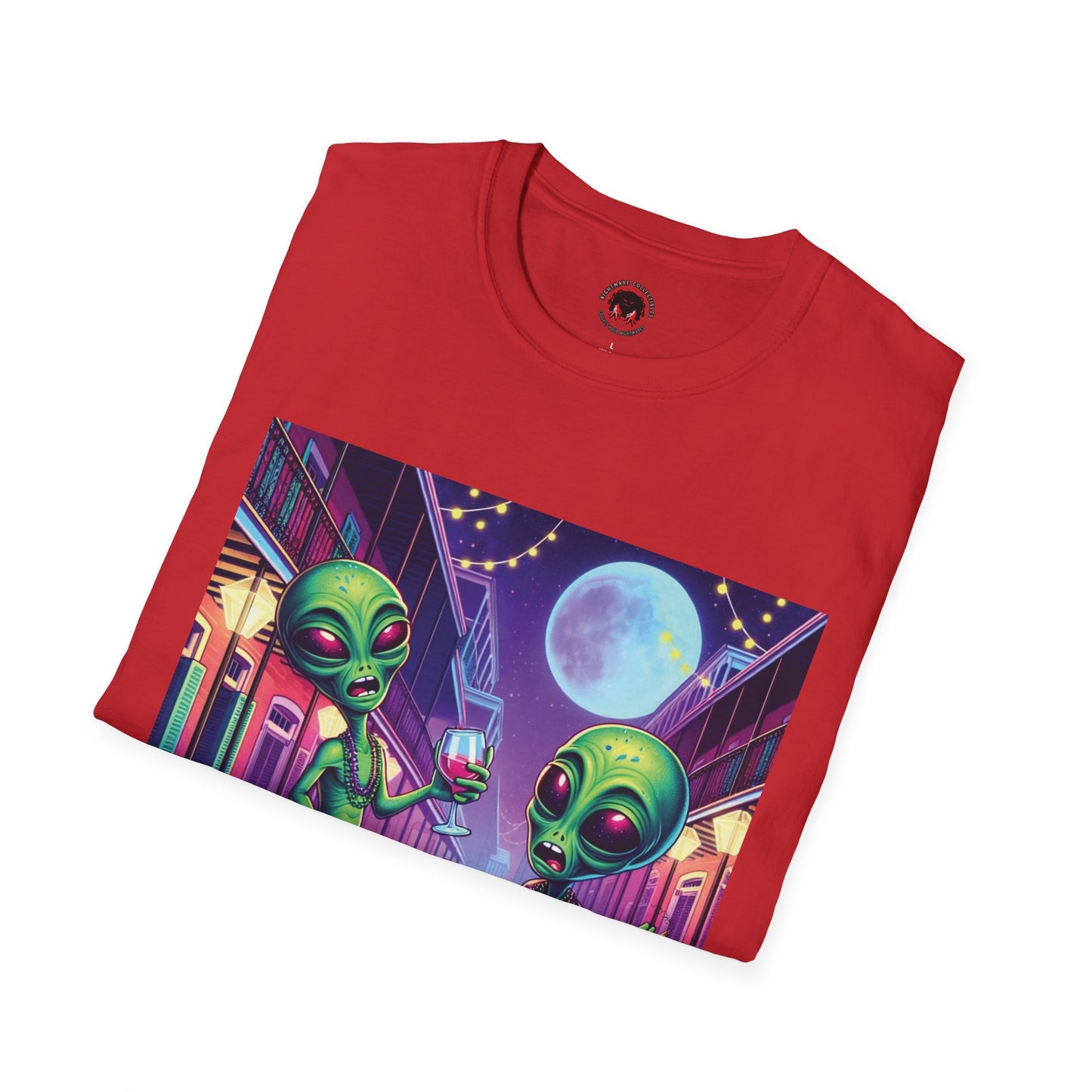 Alien Party Unisex T-Shirt - Party Like It's 2099 Design