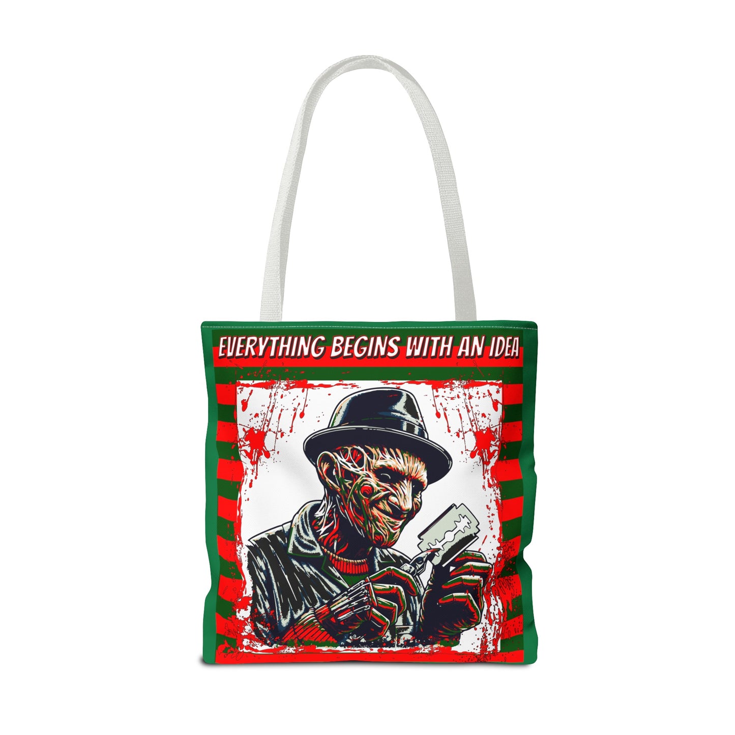 Horrorvational Everything Begins With An Idea Horror Inventor Tote Bag (AOP)