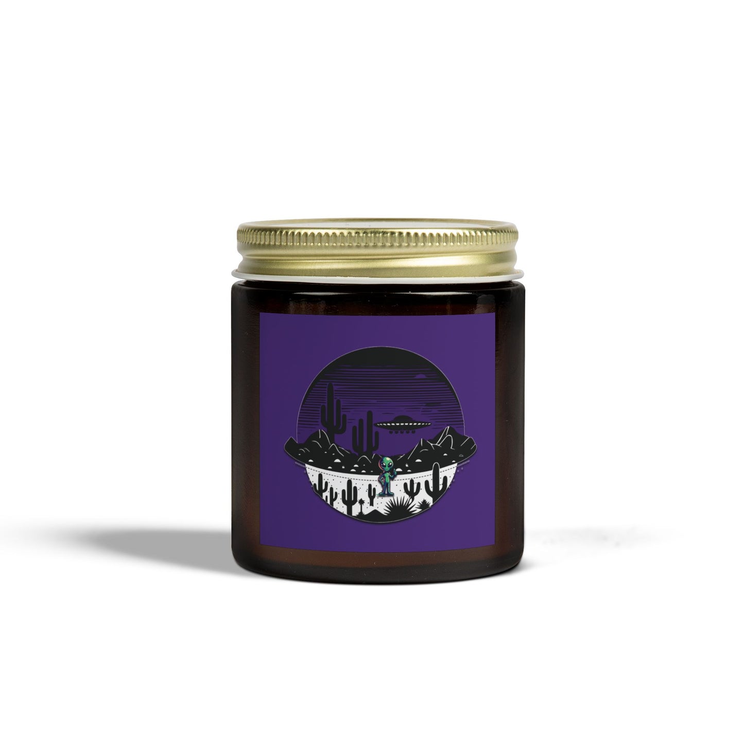 Scented Candle - Alien UFO Peace Sign (4oz, 9oz)