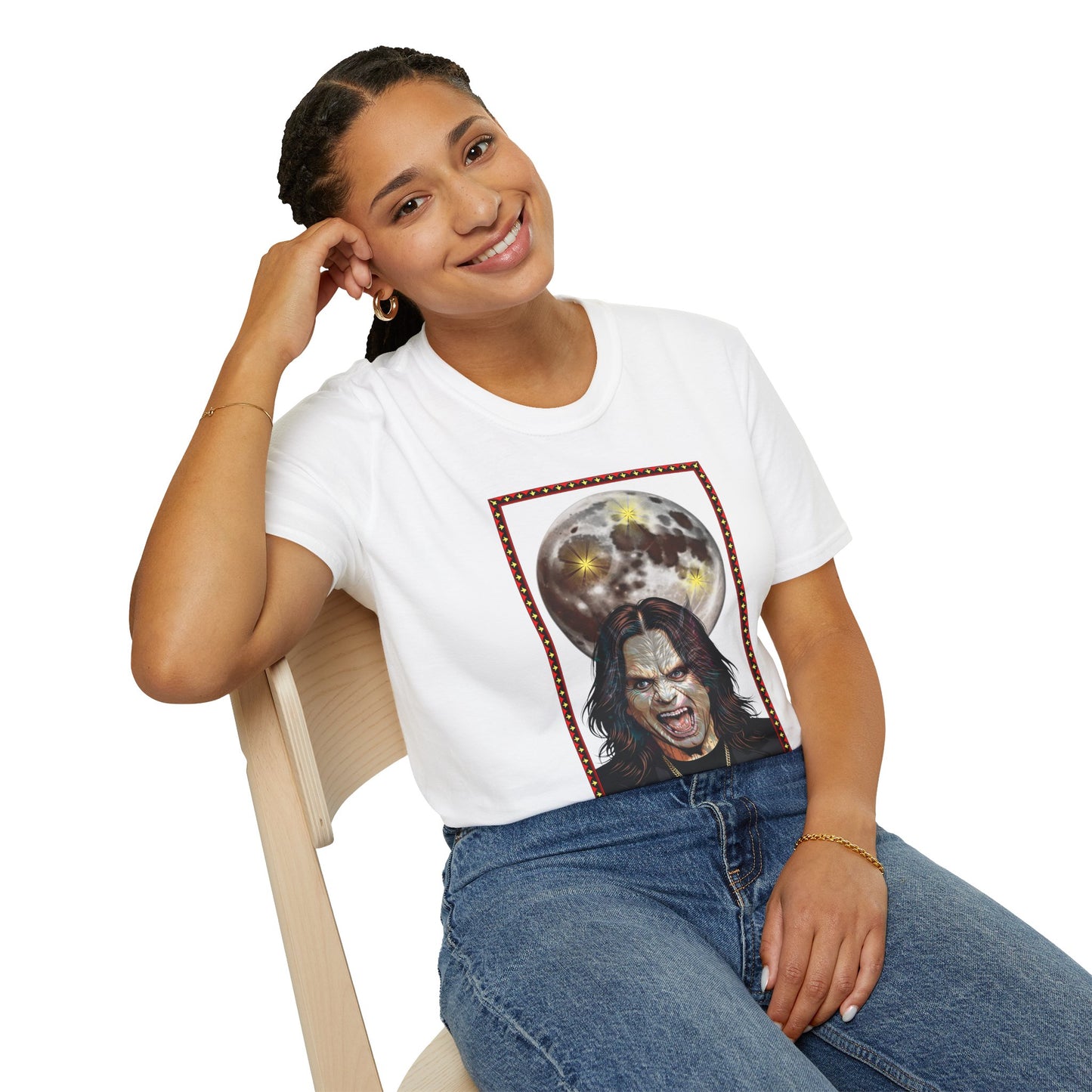 Ozzy Bark At The Moon Unisex T-Shirt - Werewolf Design