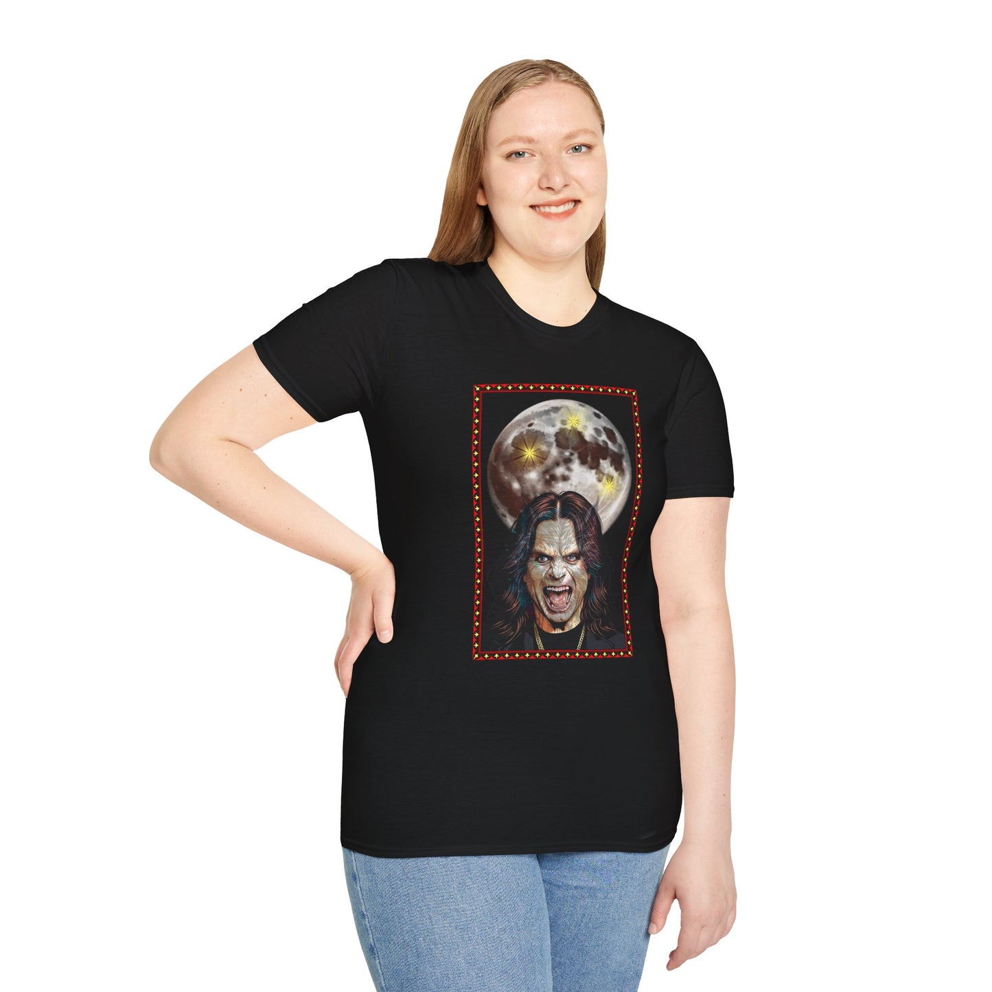 Ozzy Bark At The Moon Unisex T-Shirt - Werewolf Design