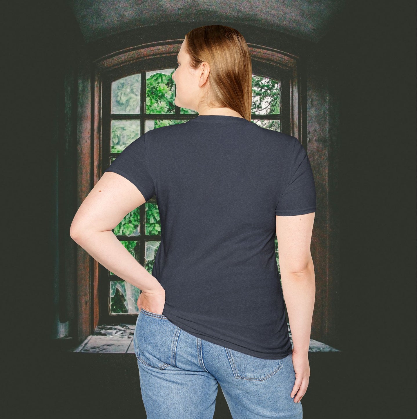 Nobody Cares Run Faster - Michael Running Myers on Halloween Horror Fun with Skulls Shirt - Unisex Softstyle T-Shirt