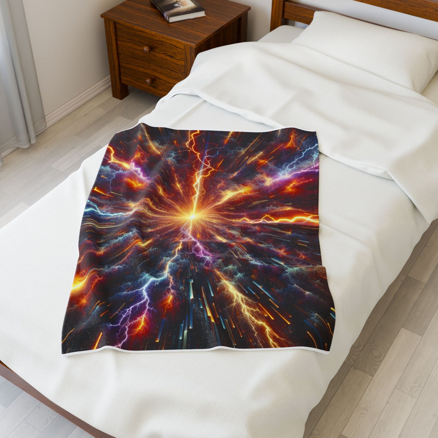 Plush Blanket - Lightning Thunderstorm Positive Energy