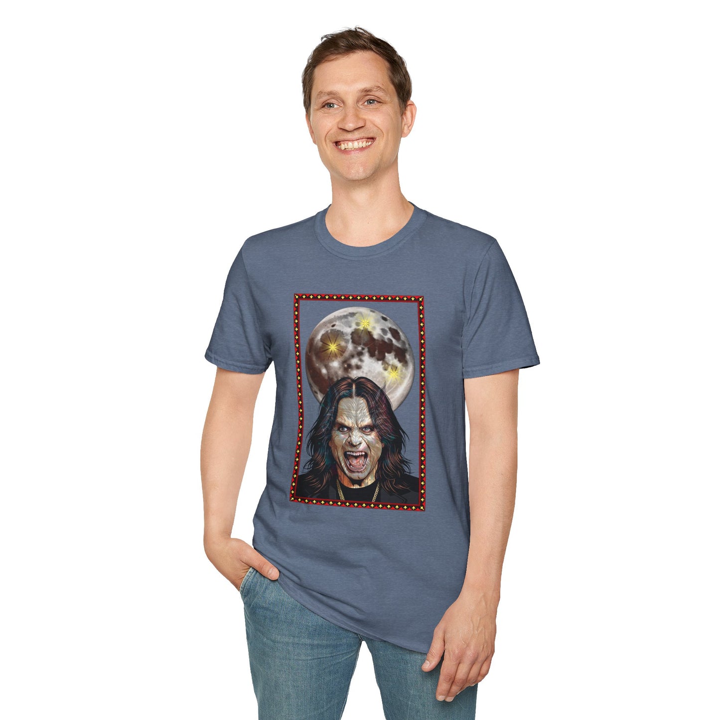 Ozzy Bark At The Moon Unisex T-Shirt - Werewolf Design