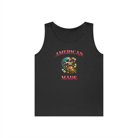 Tank Top - American Made Skull Money Design