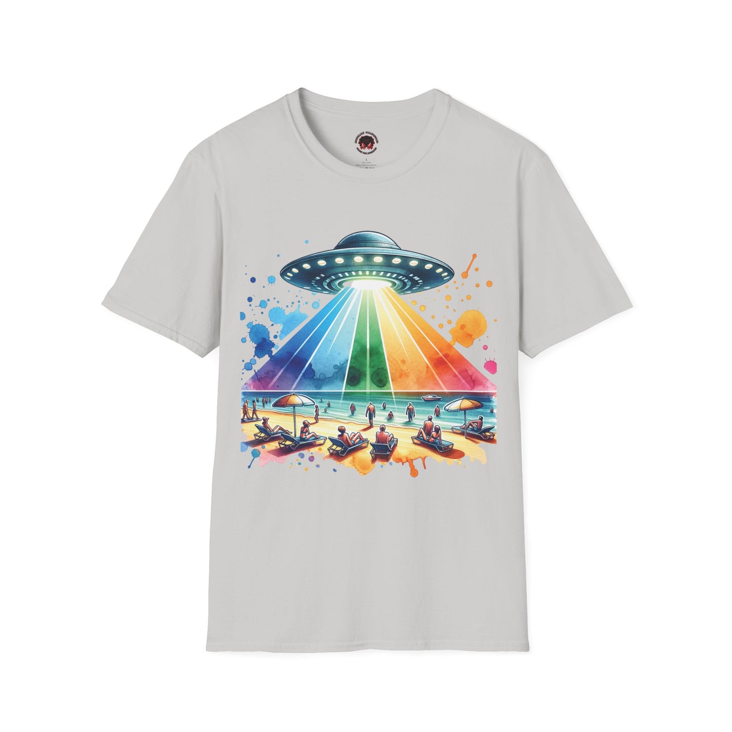 Summerween UFO Beach Day Unisex Soft style T-Shirt