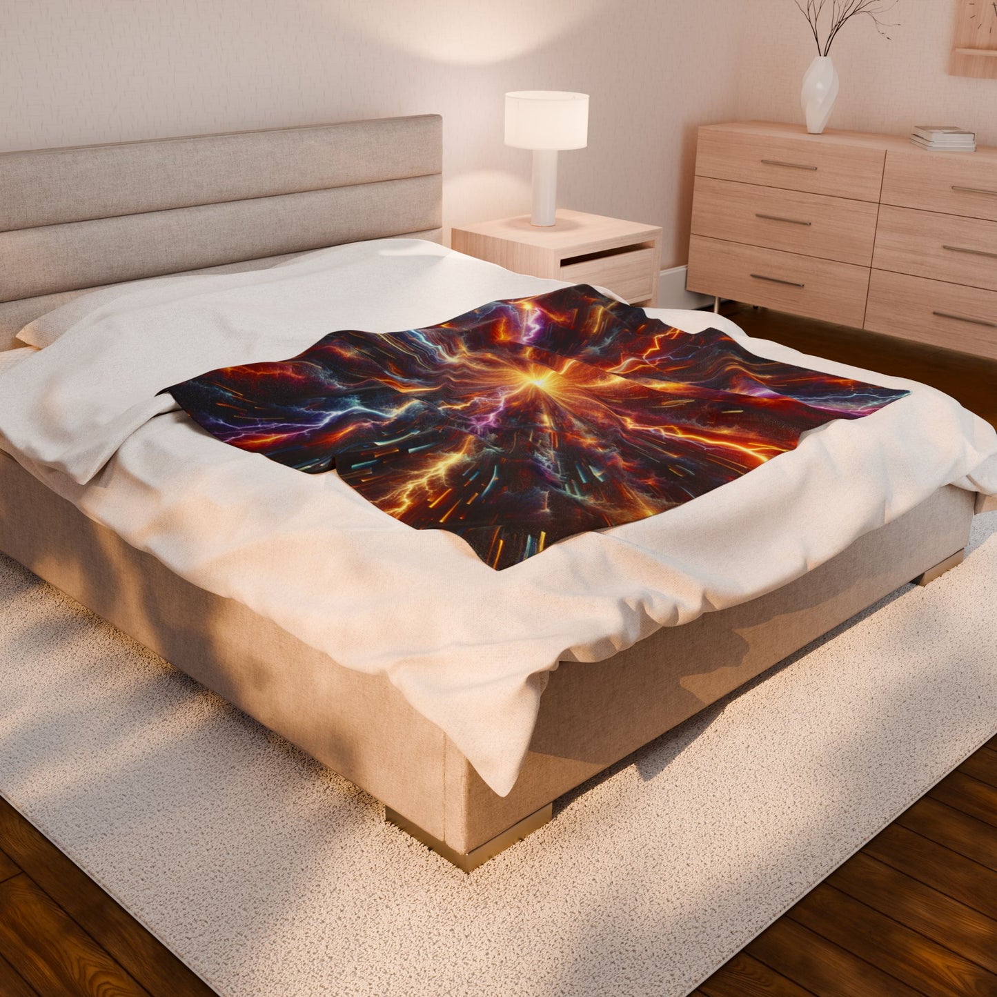 Plush Blanket - Lightning Thunderstorm Positive Energy