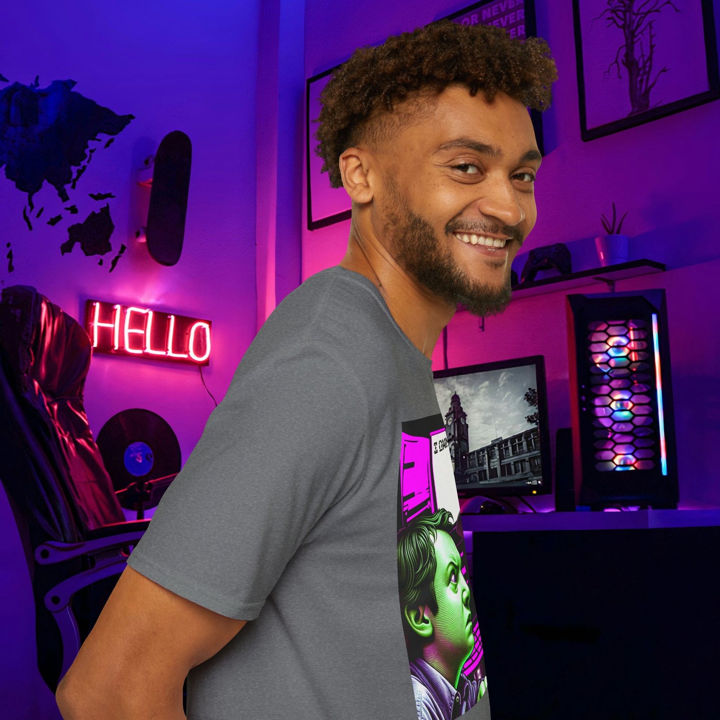 I Own You AI Tech Sarcastic Scary Fun Unisex Softstyle T-Shirt Horror Gamer Shirt