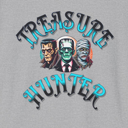 Treasure Hunter Soft Style T-Shirt Horror Collector Dracula, Frankenstein, Mummy, Wolfman style Universal Monsters