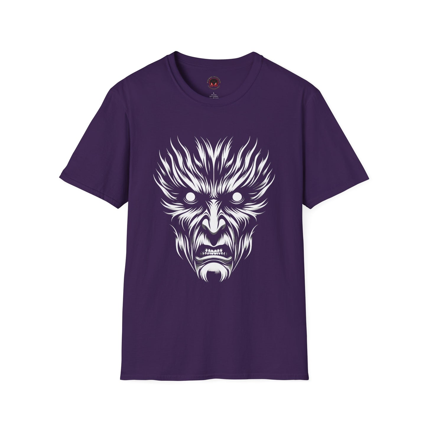 Shadow Figure Unisex T-Shirt - Sinister Face Design