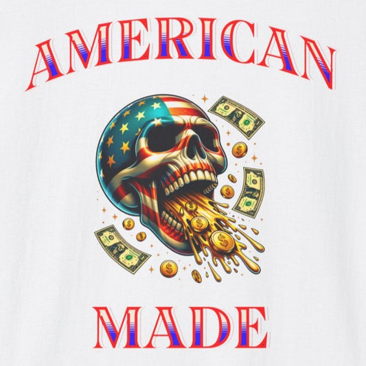 Money Skull Unisex T-Shirt - American Made Design