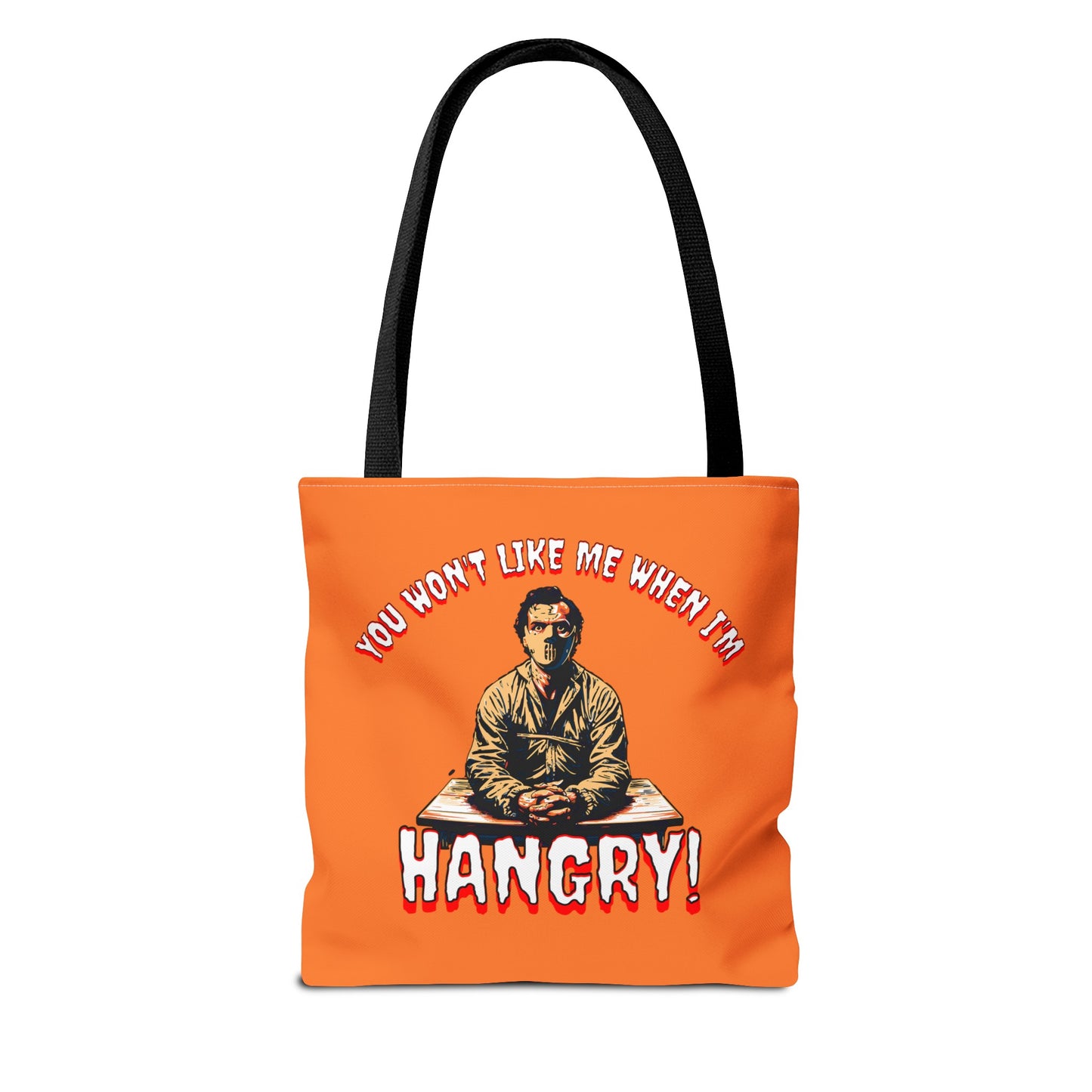 You Wont Like Me When I'm Hangry Mental Patient Cannibal Hannibal Horror Lunch Beach Tote Bag (AOP)