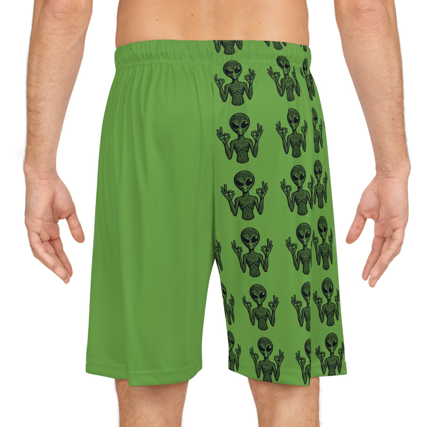 Alien Meditation Basketball Shorts