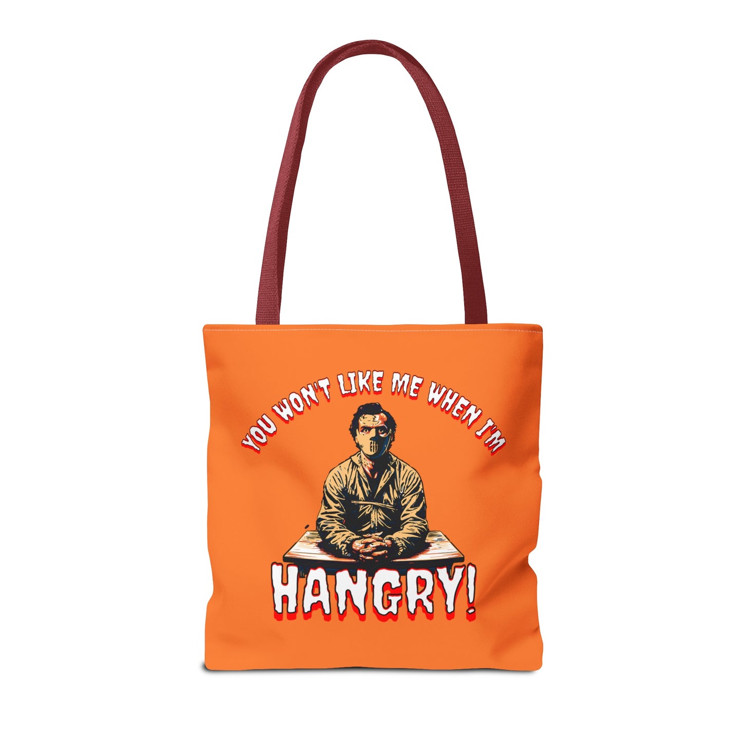 You Wont Like Me When I'm Hangry Mental Patient Cannibal Hannibal Horror Lunch Beach Tote Bag (AOP)