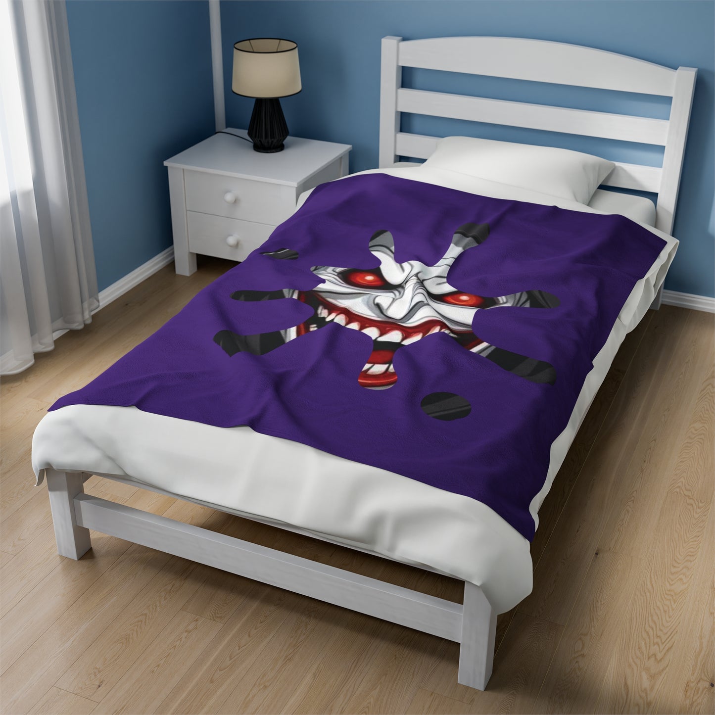 Plush Blanket - Joker Evil Smile Sinister Design