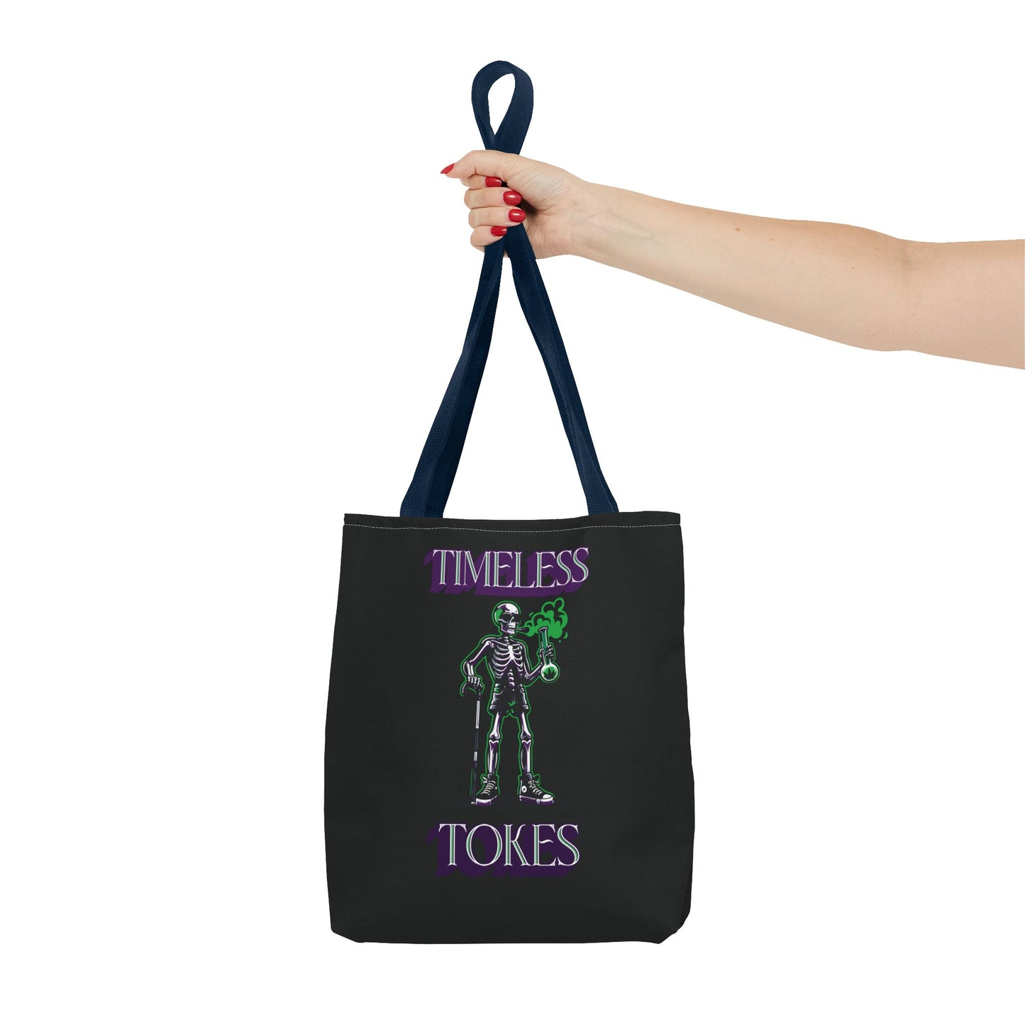 Tote Bag - Timeless Tokes Skeleton Weed Lover Design