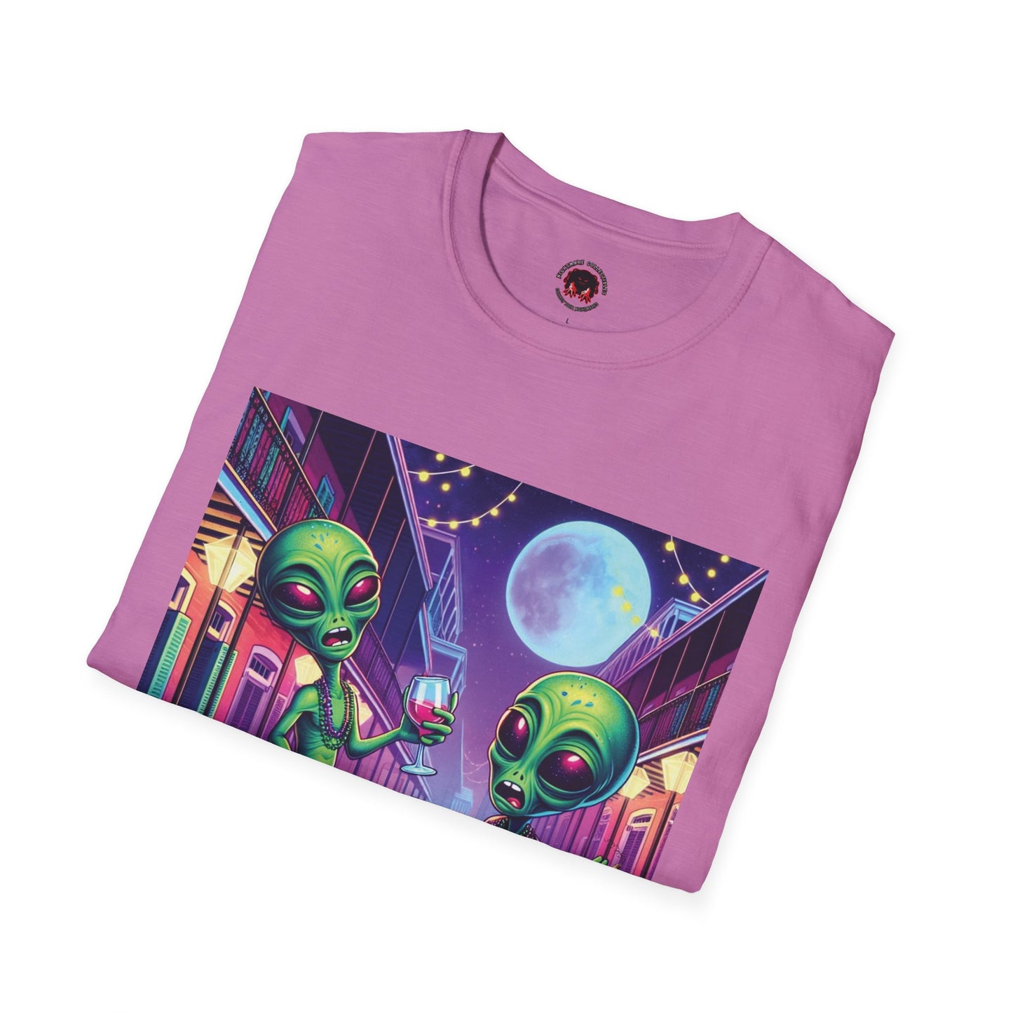 Alien Party Unisex T-Shirt - Party Like It's 2099 Design