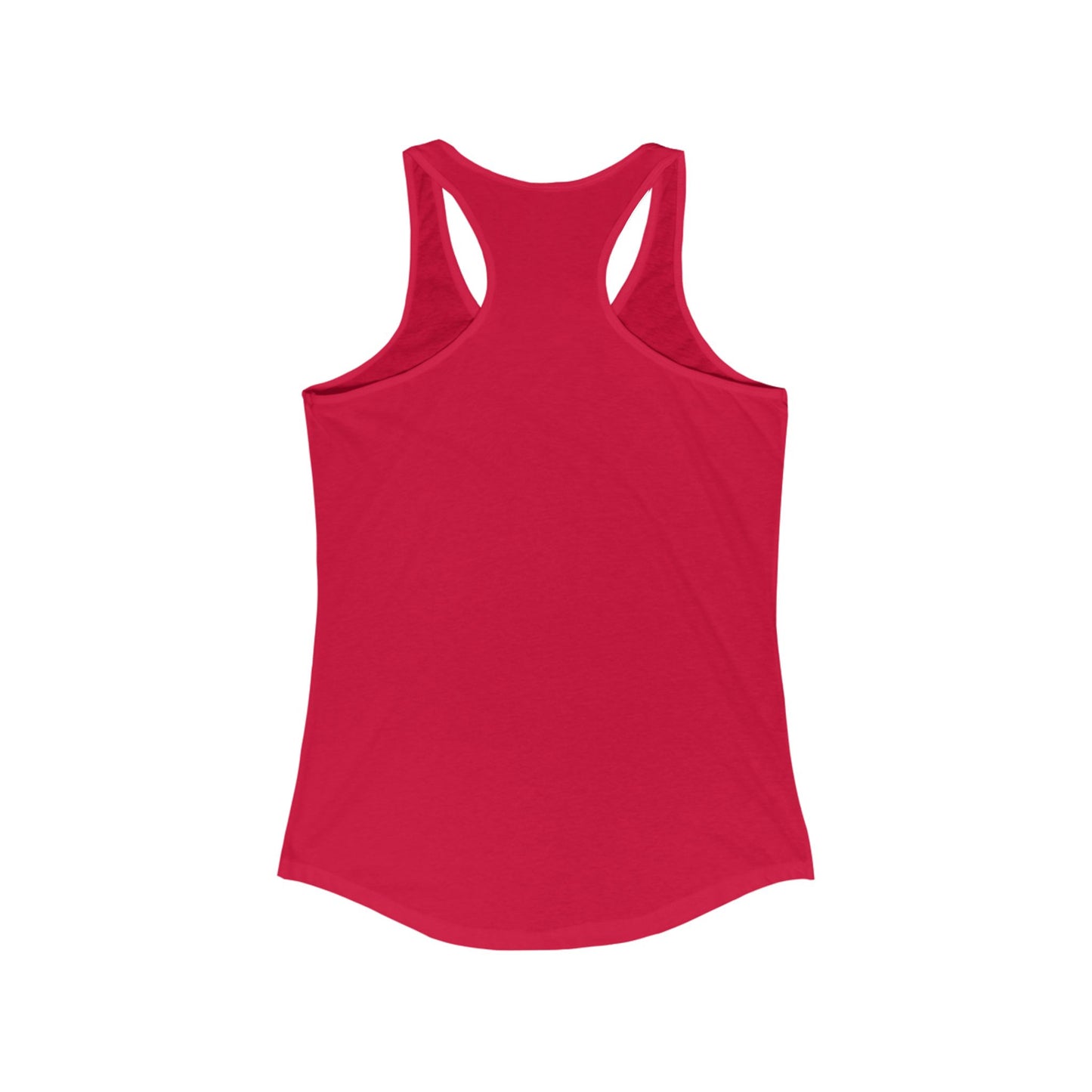 Warning, Scary Inside Women's Ideal Racerback Tank Horror Fun Summer Shirt