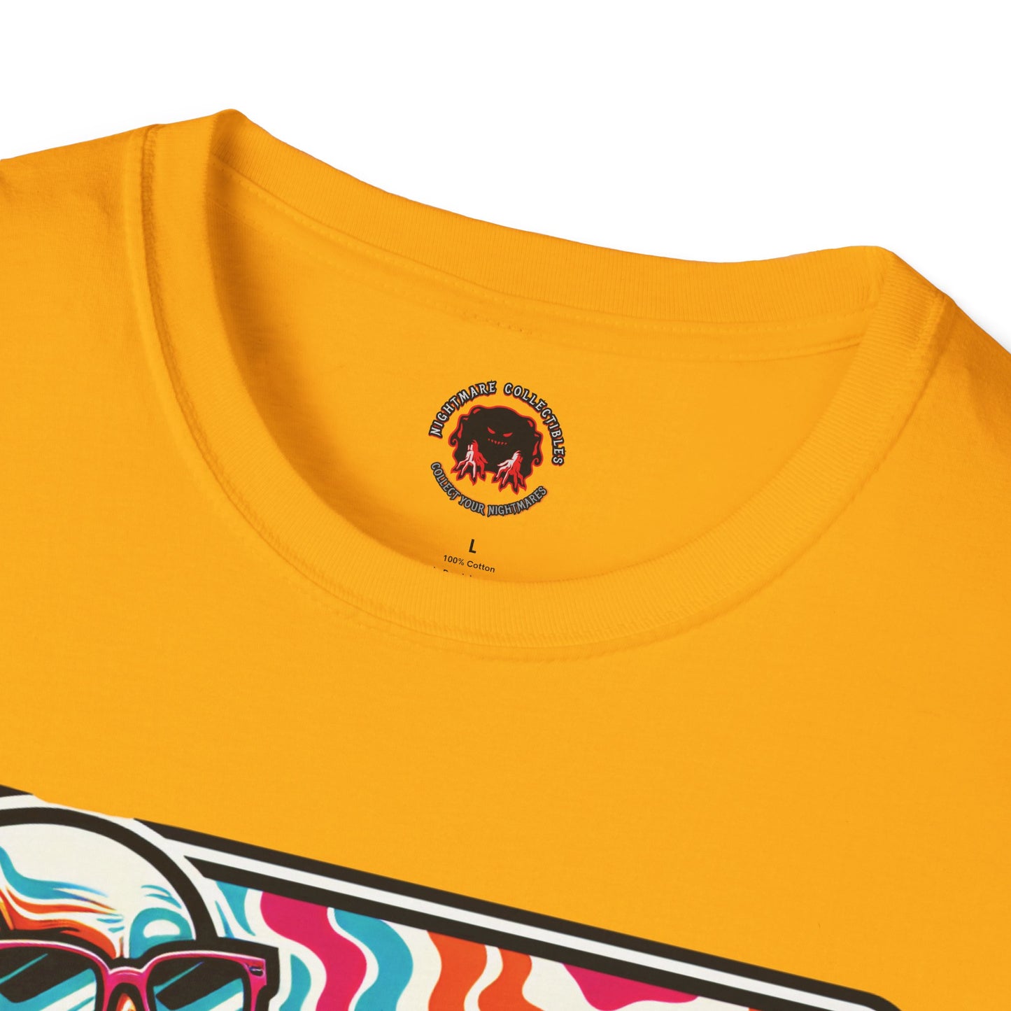 Trippy Skeleton Softstyle T-Shirt - Beach Day Vibes