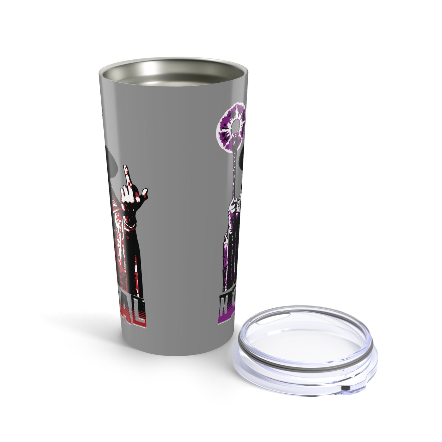 20oz Tumbler - F*ck Normal! Wizard Middle Finger Design