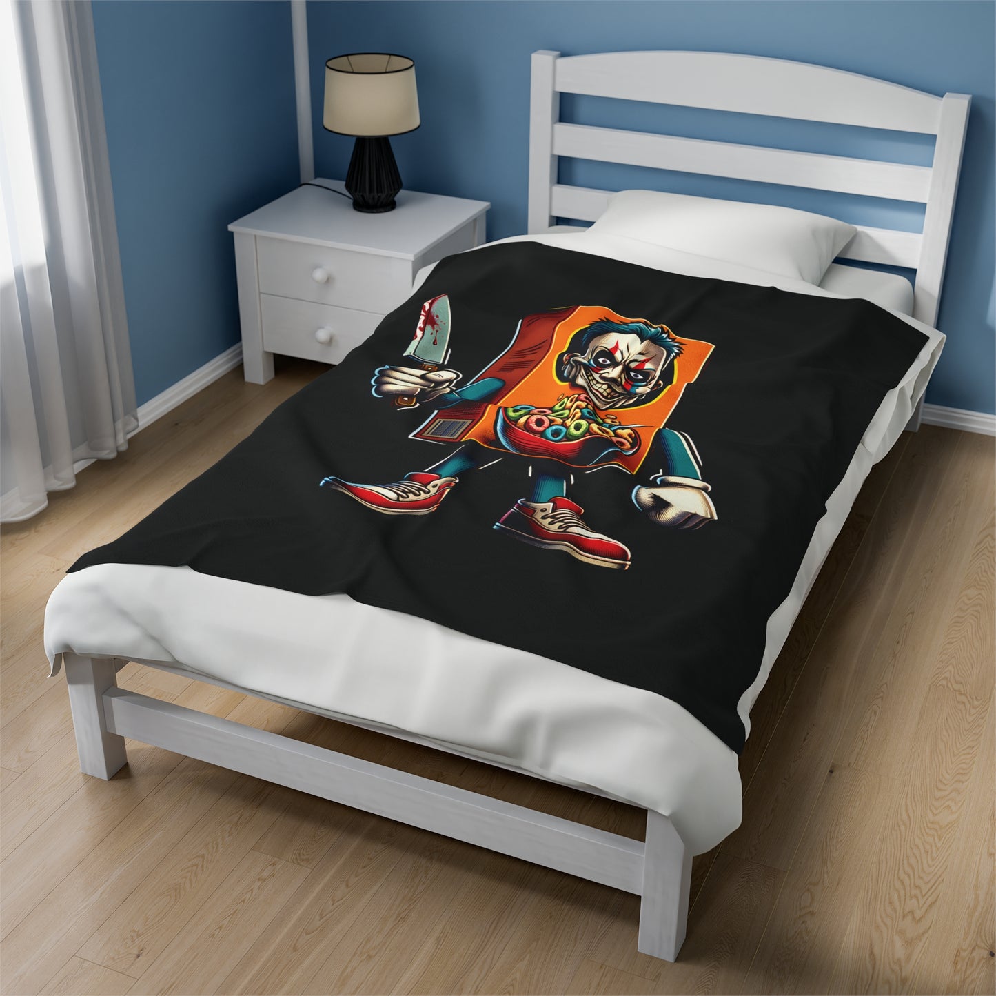Velveteen Plush Blanket - Cereal Killer Design
