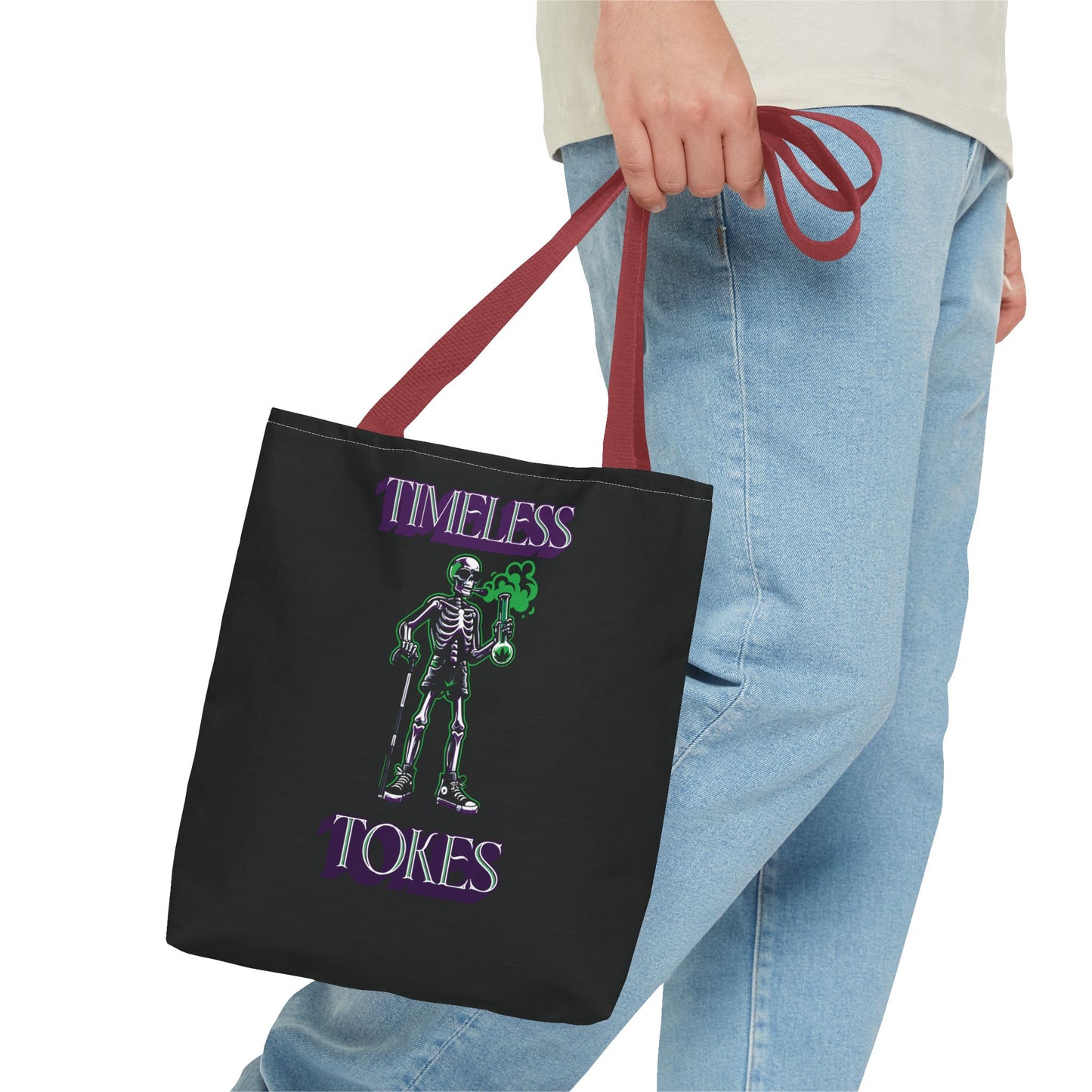 Tote Bag - Timeless Tokes Skeleton Weed Lover Design
