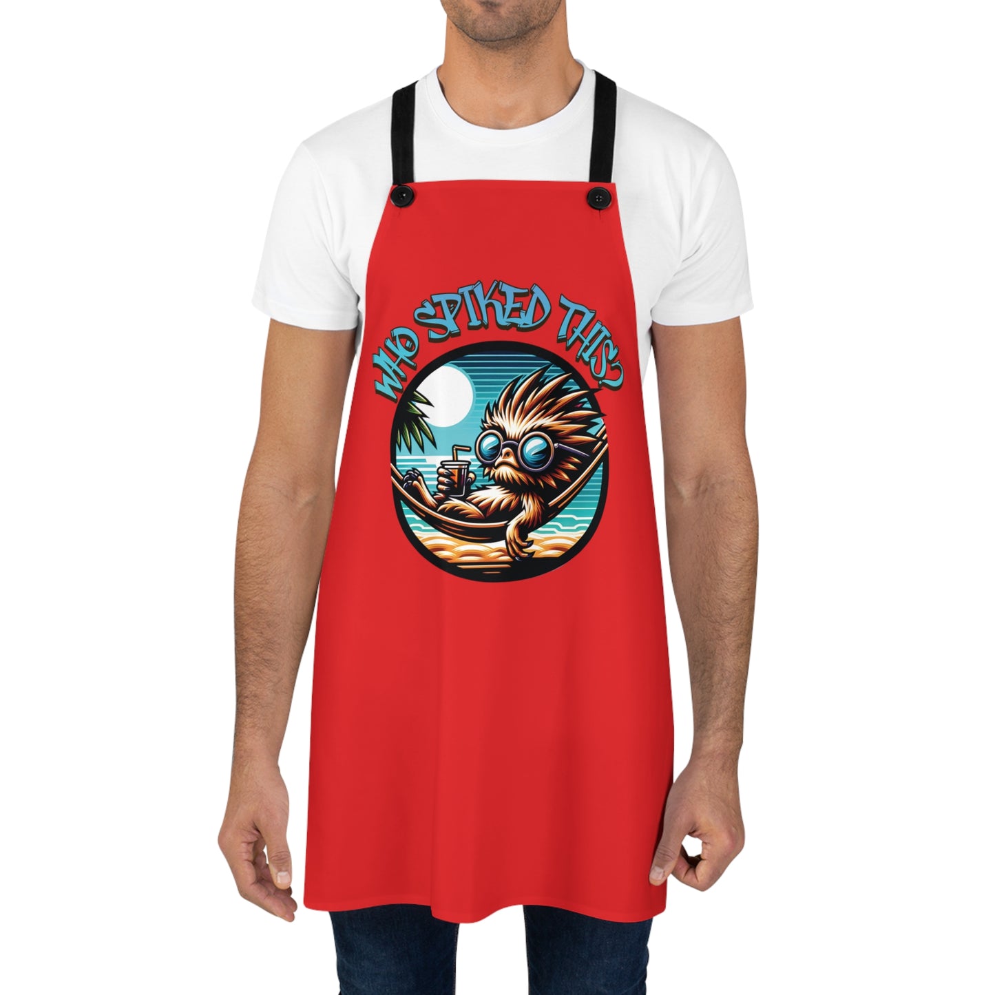 Summerween Who Spiked This? BBQ Cooking Apron (AOP)