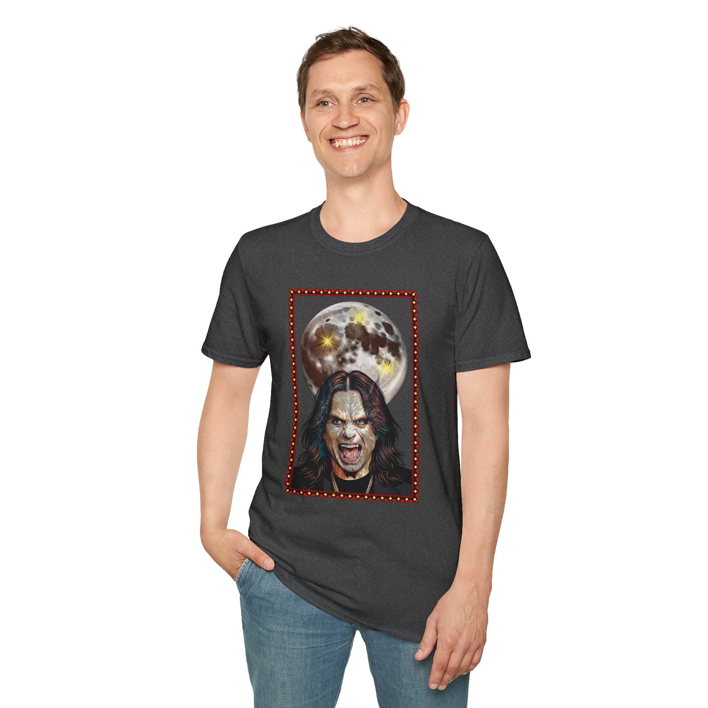 Ozzy Bark At The Moon Unisex T-Shirt - Werewolf Design