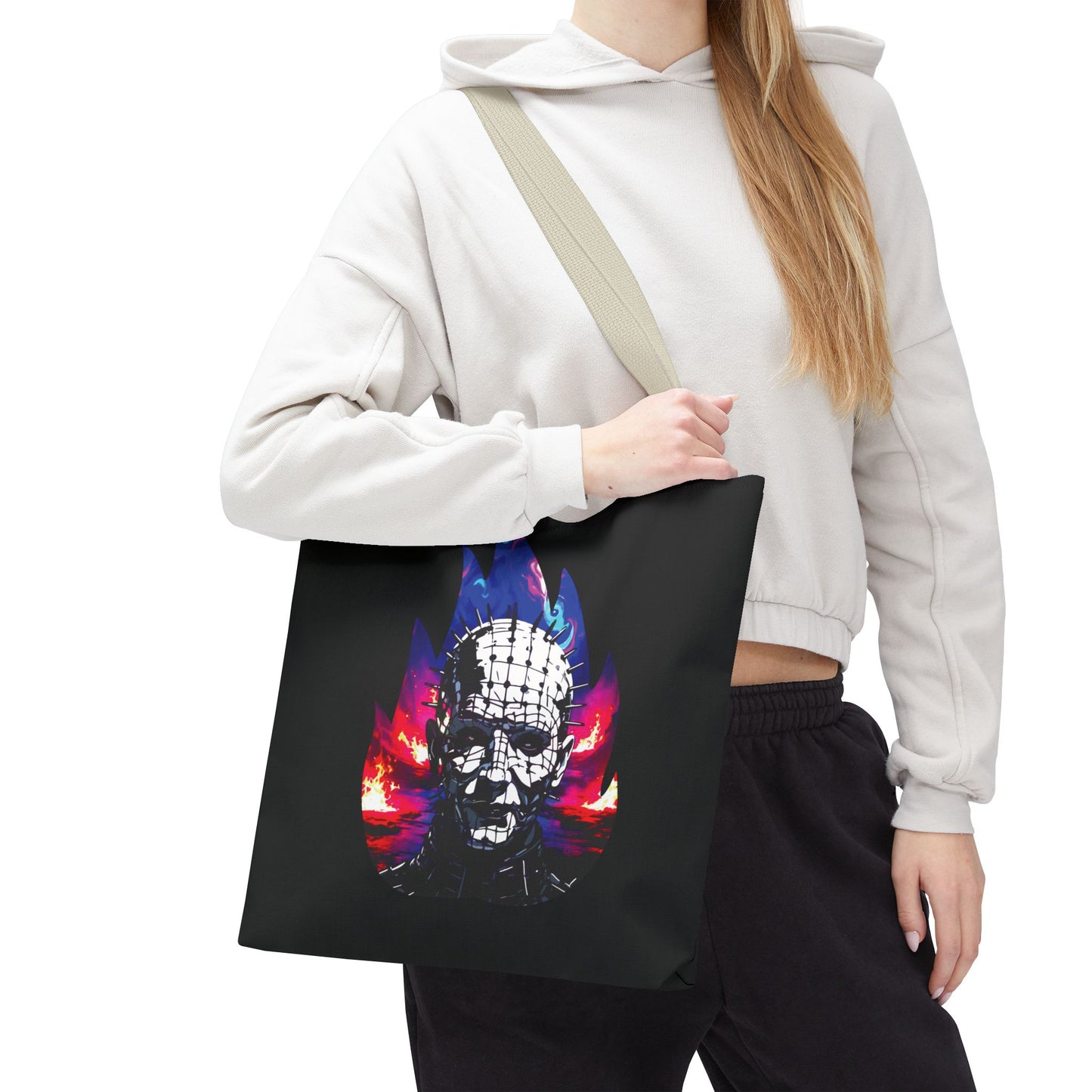 Tote Bag - Welcome To Hell Pinhead, 80's Horror Fun