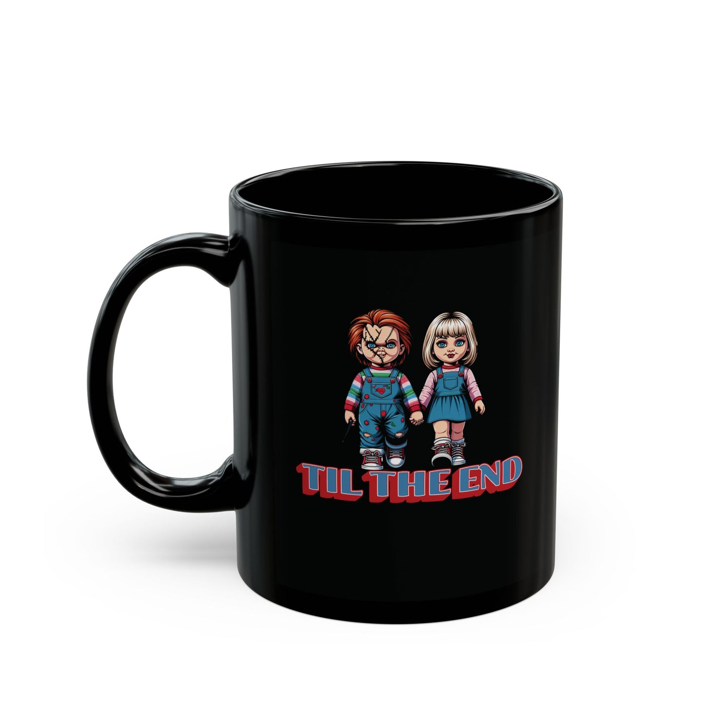 Til The End Horror Couple Black Coffee Tea Mug (11oz, 15oz)