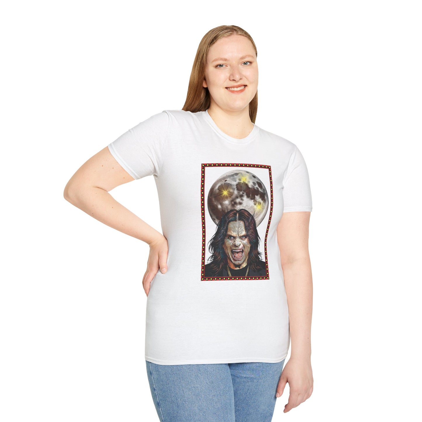 Ozzy Bark At The Moon Unisex T-Shirt - Werewolf Design