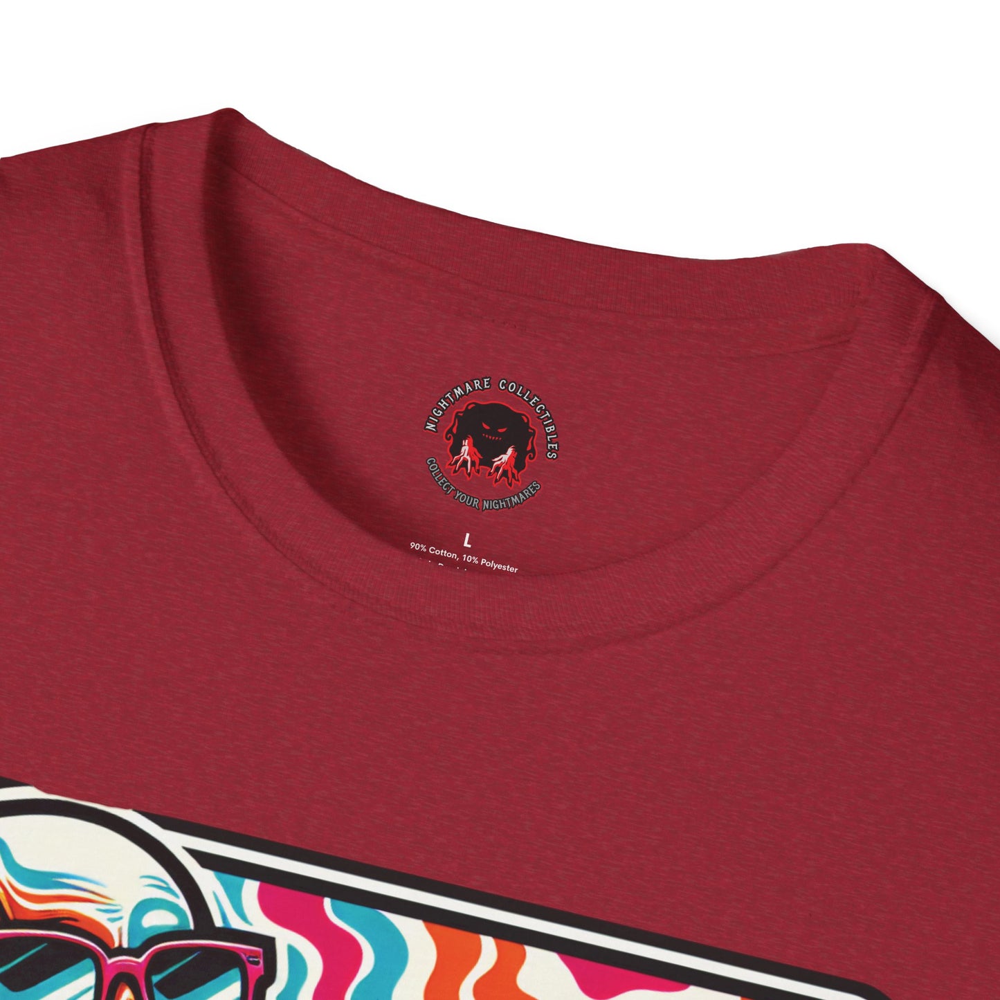 Trippy Skeleton Softstyle T-Shirt - Beach Day Vibes