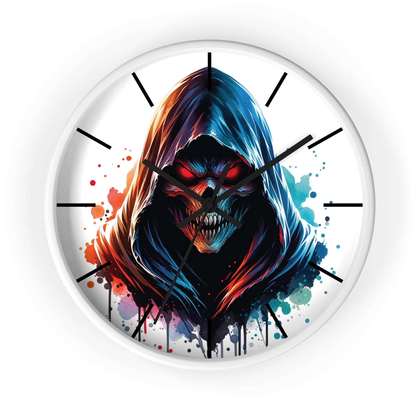Gothic Skull Wall Clock