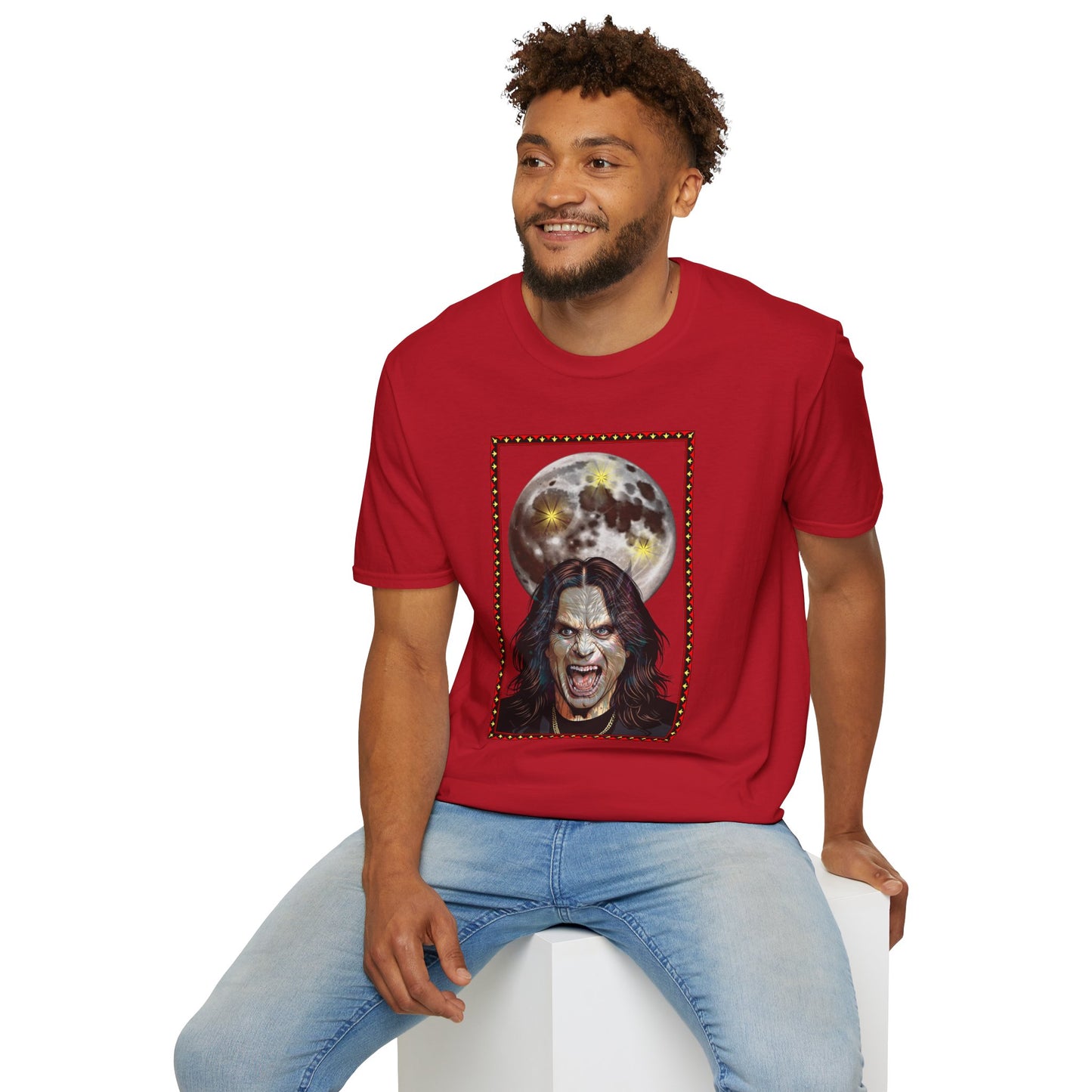 Ozzy Bark At The Moon Unisex T-Shirt - Werewolf Design