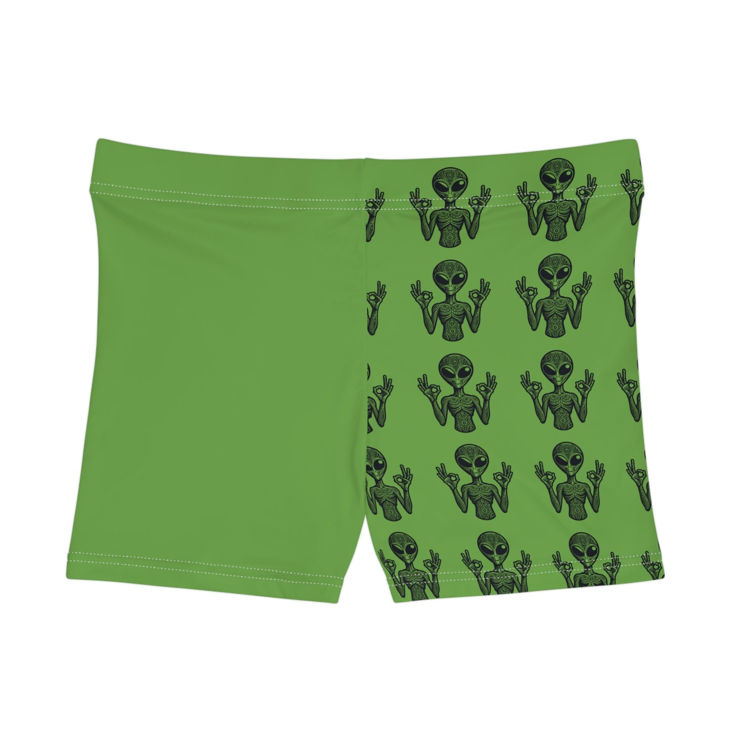 Alien Meditating Women's Shorts - Peaceful Summer Vibe